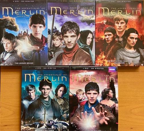 MERLIN Seizoen 1-5, Cd's en Dvd's, Dvd's | Tv en Series, Gebruikt, Science Fiction en Fantasy, Boxset, Vanaf 12 jaar, Ophalen of Verzenden