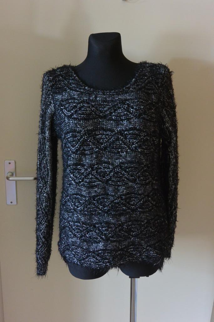 Didi warme feestelijke trui M zwart met zilver zga nieuw, Kleding | Dames, Truien en Vesten, Zo goed als nieuw, Maat 38/40 (M)