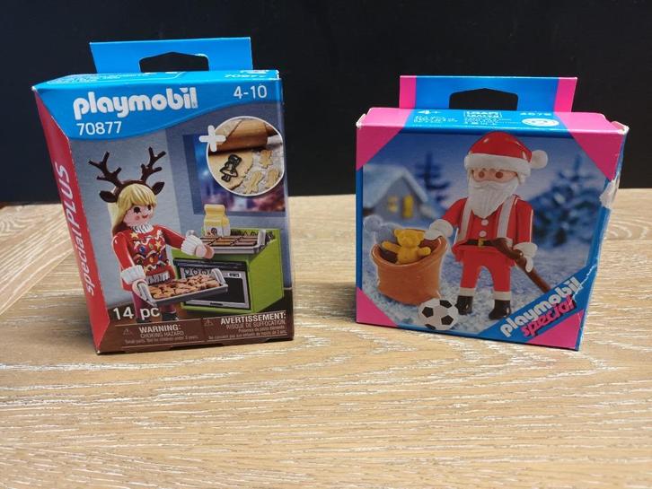 playmobil 70877 nieuw en 4679 gebruikt kerstman en bakker, Kinderen en Baby's, Speelgoed | Playmobil, Nieuw, Complete set, Ophalen of Verzenden