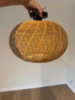 Rotan ronde lamp, Ophalen of Verzenden, Zo goed als nieuw, Minder dan 50 cm