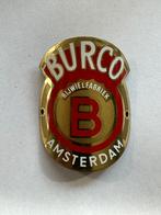 Balhoofdplaatje Burco rijwielfabriek Amsterdam plaatje., Verzamelen, Merken en Reclamevoorwerpen, Ophalen of Verzenden, Gebruikt