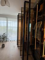 Luxe kledingkast  met bronzen glazen deuren en verlichting, Huis en Inrichting, Ophalen, 200 cm of meer, 200 cm of meer, 50 tot 75 cm