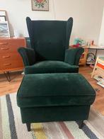 Fauteuil met hocker, Ophalen, 75 tot 100 cm, Zo goed als nieuw, 75 tot 100 cm