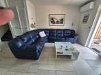 Bankstel leer, Huis en Inrichting, Ophalen, 250 tot 300 cm, Gebruikt, Minder dan 75 cm