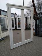 2 x kozijn met dubbele tuindeuren, Nieuw, Ophalen of Verzenden, Buitendeur, Hout