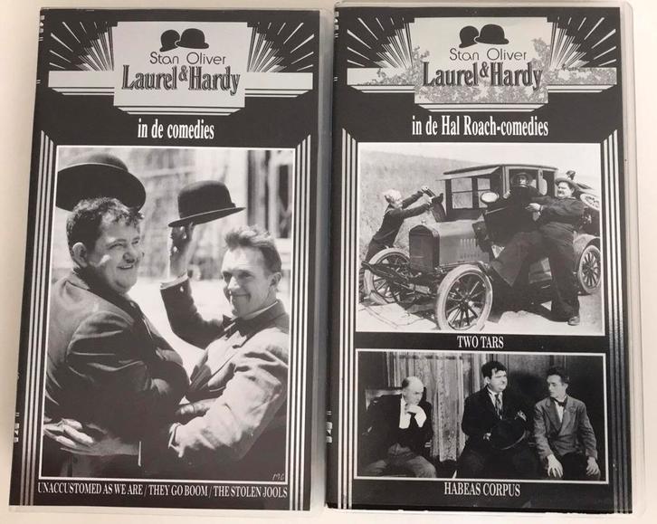 Laurel & Hardy, Stan Oliver, VHS nr. 0 en nr. 39, Cd's en Dvd's, VHS | Film, Zo goed als nieuw, Komedie, Alle leeftijden, Ophalen of Verzenden