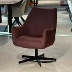Draai fauteuil kleur bordeaux (nieuwe kleur 2025) voorraad, Ophalen, Nieuw, 75 tot 100 cm, Stof