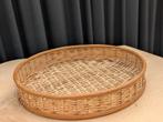 Prachtig rotan dienblad! Leuk voor woonaccessoires!, Ophalen of Verzenden, Zo goed als nieuw, Rond, Overige materialen