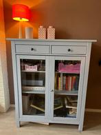 Houten vitrinekast / boekenkast / buffetkast - Ikea HEMNES, Ophalen, 50 tot 100 cm, 25 tot 50 cm, Met deur(en)