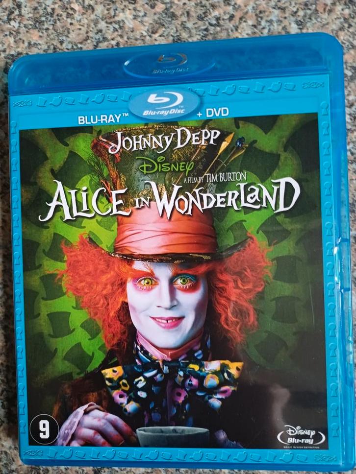 Alice in Wonderland Blu-ray + DVD - Disney, Cd's en Dvd's, Blu-ray, Zo goed als nieuw, Kinderen en Jeugd, Ophalen of Verzenden