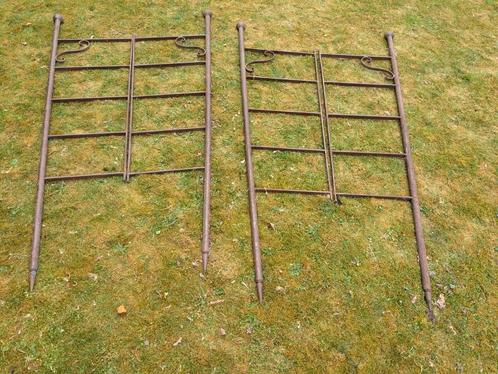Zware metalen wandrekhouders, 210 cm hoog, topkwaliteit, Huis en Inrichting, Kasten | Wandmeubels, Zo goed als nieuw, 200 cm of meer
