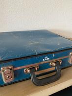 Vintage KLM Koffertje - Blauw, Sieraden, Tassen en Uiterlijk, Koffers, Gebruikt, Hard kunststof, Slot, Minder dan 50 cm