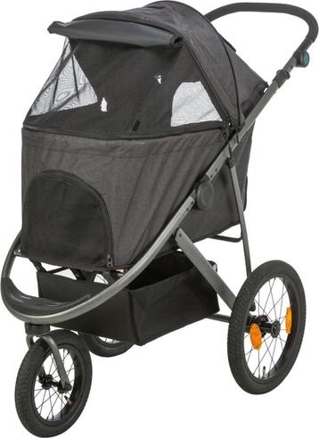 Hondenbuggy zwart met 3 luchtgevulde banden nu voor € 225,- beschikbaar voor biedingen