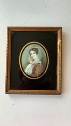 Mooi miniatuur schilderijtje. 13.5x16.5cm, Ophalen of Verzenden