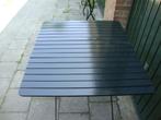 Oude Geheel Gerestaureerde Inklapbare Franse Tuintafel., Ophalen, Zo goed als nieuw, Rechthoekig, Hout
