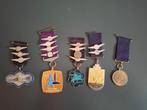 Airborne Wandeltocht Medailles - 5 stuks, Ophalen of Verzenden, Overige soorten, Nederland, Lintje, Medaille of Wings
