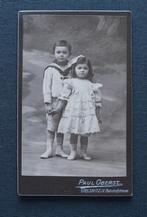 Carte de Visite B2 -  Twee kindjes, Gebruikt, Verzenden, Foto, Voor 1940