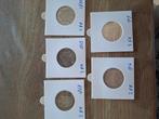 5 stuks zilveren Franse 2 franc munten., Ophalen of Verzenden, Frankrijk, Setje, Zilver