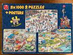 Jan van Haasteren puzzels, 500, 1000, 1500, 2000 en 3x1000, Hobby en Vrije tijd, Denksport en Puzzels, Ophalen, 500 t/m 1500 stukjes