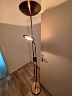 Staanlamp Jan des Bouvrie, goudkleurig., Huis en Inrichting, Lampen | Vloerlampen, Ophalen, Gebruikt, 150 tot 200 cm