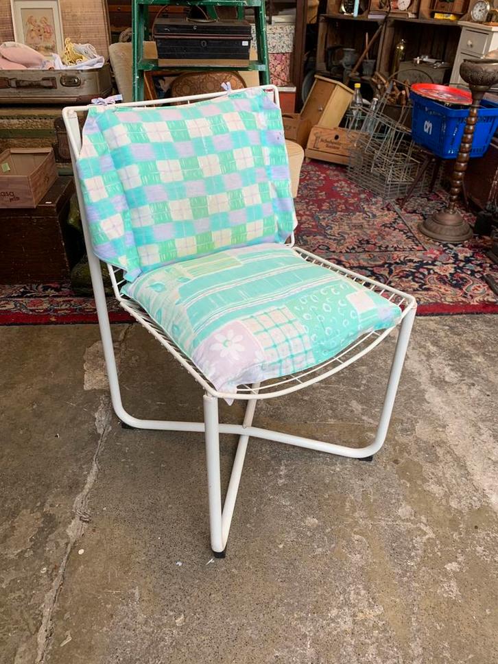 Stoel vintage IKEA Jarpen stoel Niels Gammelgaard Zweden., Huis en Inrichting, Stoelen, Zo goed als nieuw, Eén, Wit, Ophalen of Verzenden