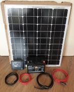 50 watt zonnepaneel met laadregelaar, accu en kabels, Watersport en Boten, Ophalen, Nieuw, Motor en Techniek