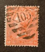 ENGELAND - Victoria 1865 4 P. orangerot Mi24 plate 11, Postzegels en Munten, Ophalen of Verzenden, Gestempeld