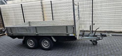Aanhanger kipper elektrisch Anssems 306x156 oplooprem, Auto diversen, Aanhangers en Bagagewagens, Zo goed als nieuw, Ophalen