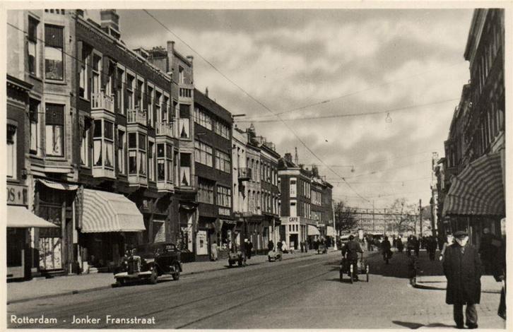 Rotterdam - Jonker Fransstraat - bakfiets - ongelopen, Verzamelen, Ansichtkaarten | Nederland, Ongelopen, Noord-Brabant, 1920 tot 1940