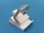 Zilveren damesring met zirkonia                         Z280, Sieraden, Tassen en Uiterlijk, Gebruikt, ., Ophalen of Verzenden
