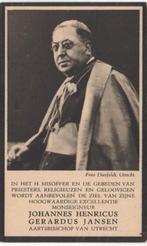 Mgr. Joannes H.G. Jansen 1868 Leeuwarden + 1936 Utrecht, Verzamelen, Bidprentjes en Rouwkaarten, Verzenden