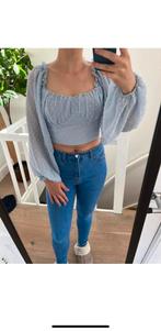 Blauwe croptop Shein maat S / 36, Kleding | Dames, Ophalen, Blauw, Zo goed als nieuw, Maat 36 (S)