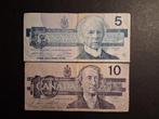 5 en 10 dollars Canada 1986/1989, Postzegels en Munten, Bankbiljetten | Amerika, Ophalen of Verzenden, Noord-Amerika, Setje