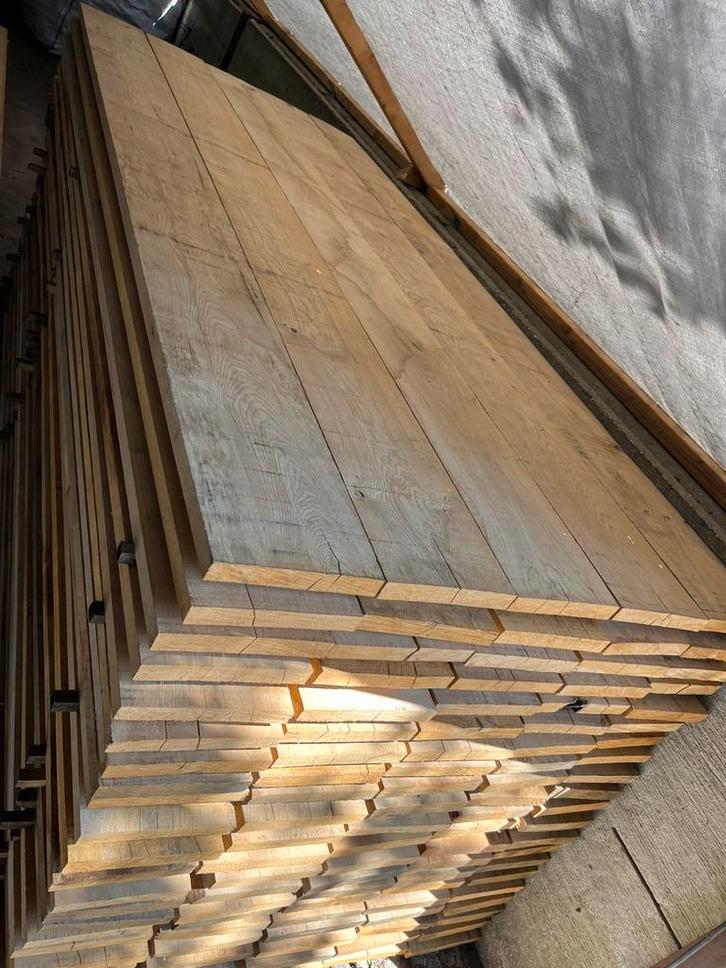 Frans Eiken planken te koop!, Doe-het-zelf en Verbouw, Hout en Planken, Nieuw, Plank, Eiken, 250 tot 300 cm, 25 tot 50 mm, Ophalen of Verzenden
