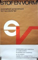 grote poster "Stof en Vorm" Zonnehof Amersfoort, 1964, Antiek en Kunst, Kunst | Litho's en Zeefdrukken, Ophalen