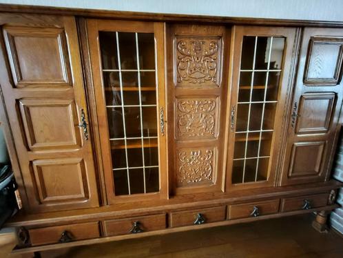Antieke buffetkast  servieskast, Huis en Inrichting, Kasten | Buffetkasten, Gebruikt, 150 tot 200 cm, 200 cm of meer, 25 tot 50 cm