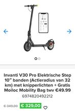 Invanti V30 Pro Elektrische Step (Actieradius 32 km), Fietsen en Brommers, Steps, Ophalen, Zo goed als nieuw, Elektrische step (E-scooter)