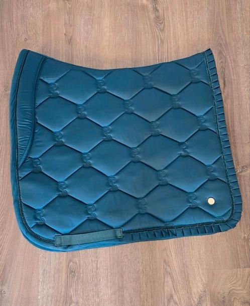 PS of Sweden Ruffle Petrol Blue FULL dressuurdekje + S shirt, Dieren en Toebehoren, Paarden en Pony's | Dekens en Dekjes, Zo goed als nieuw