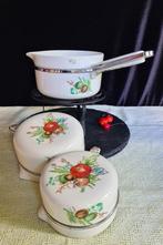 Limoges Frugier (Haviland) 3 porselein steelpan(Aluminite)., Ophalen