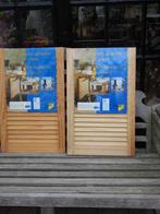 2 Houten Louvre luiken/deurtjes, Huis en Inrichting, Ophalen, Gebruikt