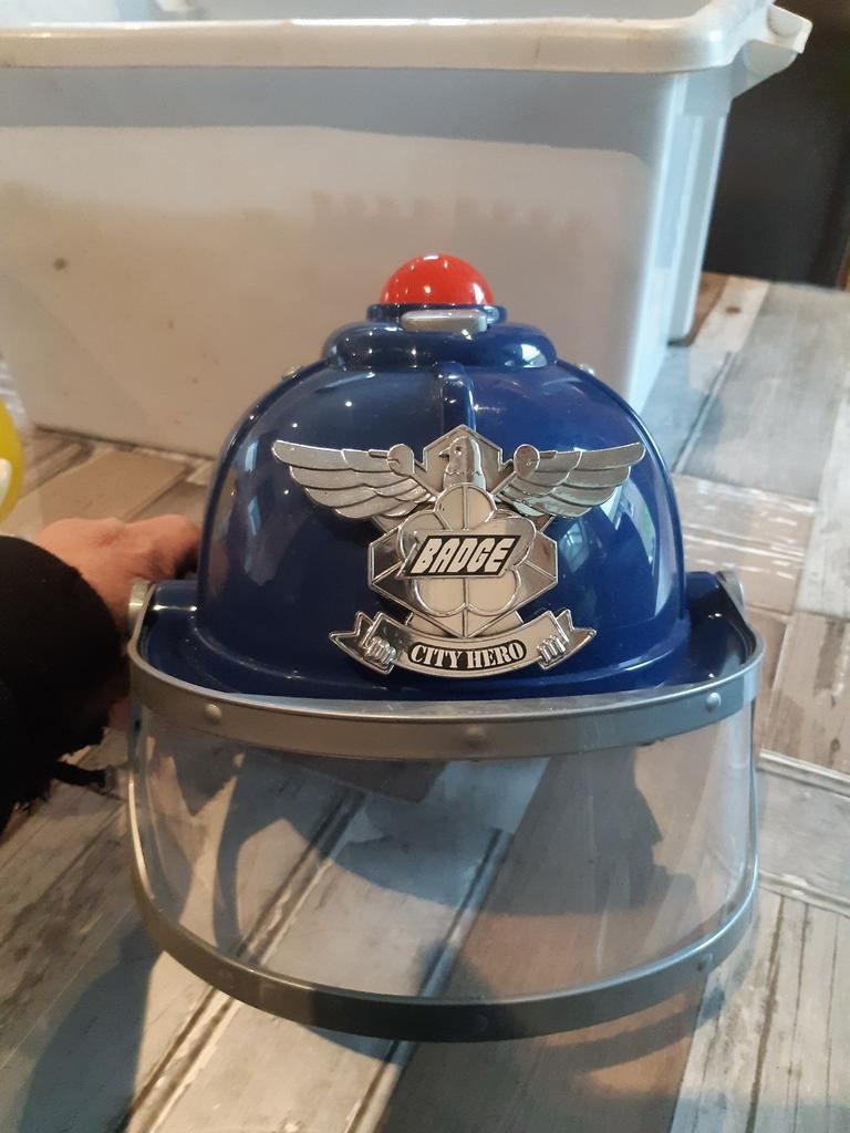 Brandweerhelm voor kinderen, Ophalen of Verzenden, Gebruikt, 104 of kleiner, Jongen of Meisje