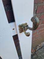 Kapstok wit met 6 messing haken, Huis en Inrichting, Ophalen of Verzenden, 'T Olde Gre-j, Info@toldegrej.nl, Endepoelstraat 20f Didam