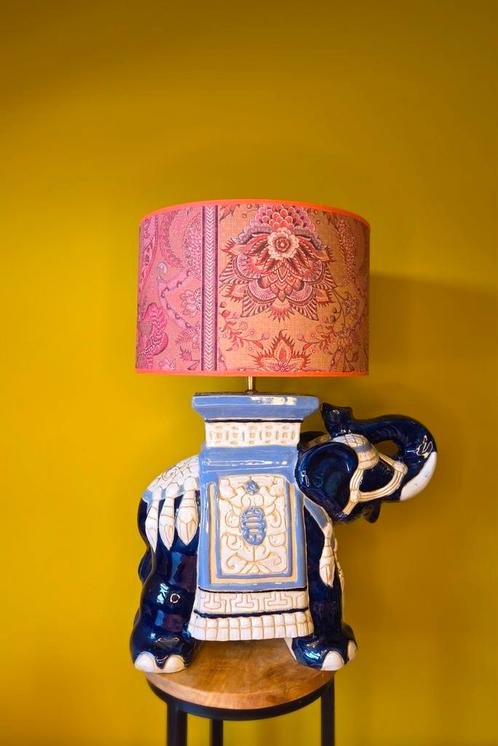 Grote olifantenlamp, Huis en Inrichting, Lampen | Wandlampen, Nieuw, Stof, Ophalen of Verzenden