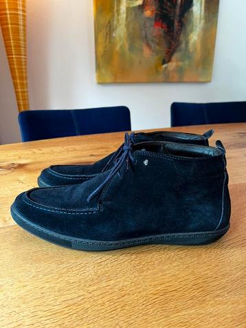 Floris van Bommel suède schoenen donkerblauw mt 42,3/4 (8,5) beschikbaar voor biedingen