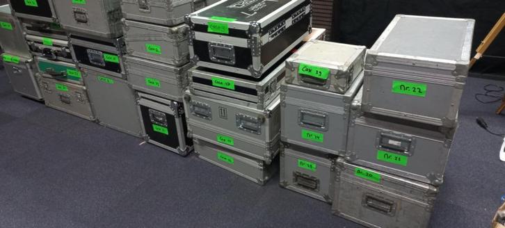 Flightcases opbergkisten transportkisten cases los te koop, Muziek en Instrumenten, Behuizingen en Koffers, Gebruikt, Overige instrumenten