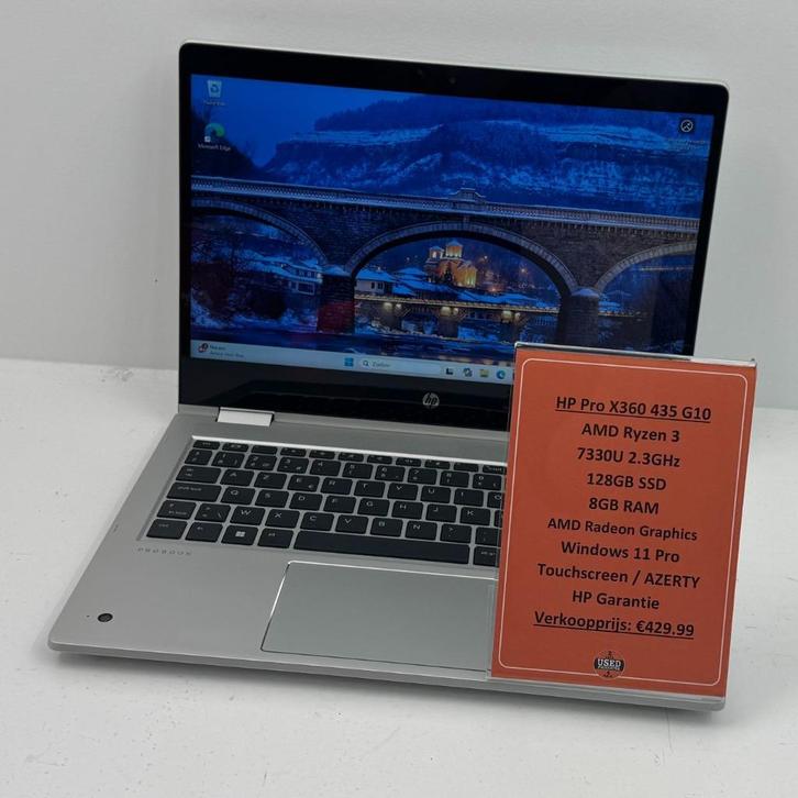 HP Pro x360 435 G10 Laptop |Touch| Ryzen 3 128GB SSD 8GB RAM, Computers en Software, Windows Laptops, Zo goed als nieuw, 14 inch