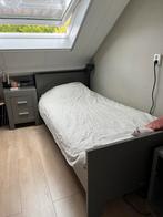 Bopita bed grijs 90x200, Ophalen, 85 tot 100 cm, Gebruikt, Lattenbodem