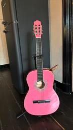 Roze gitaar, linkshandig, Ophalen of Verzenden, Zo goed als nieuw, Klassieke of Spaanse gitaar