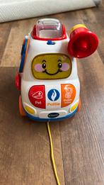 Vtech politieauto met geluid en trekkoord, Ophalen of Verzenden, Zo goed als nieuw, 6 maanden tot 2 jaar