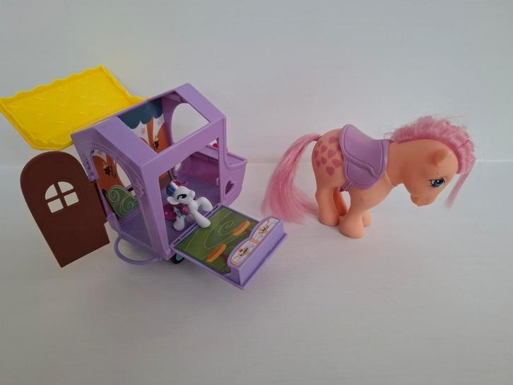 MLP My Little Pony figuren en voertuig vintage G1 en G4, Kinderen en Baby's, Speelgoed | My Little Pony, Gebruikt, Ophalen of Verzenden